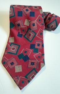 Vintage Swing Geometric Handmade Silk Necktie
